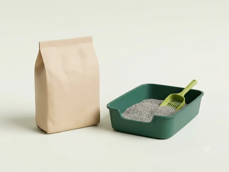 Bolsa de piedras sanitarias y bandeja